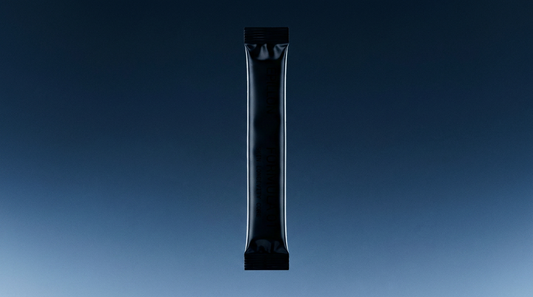 Formula 01 sachet on a blue gradient